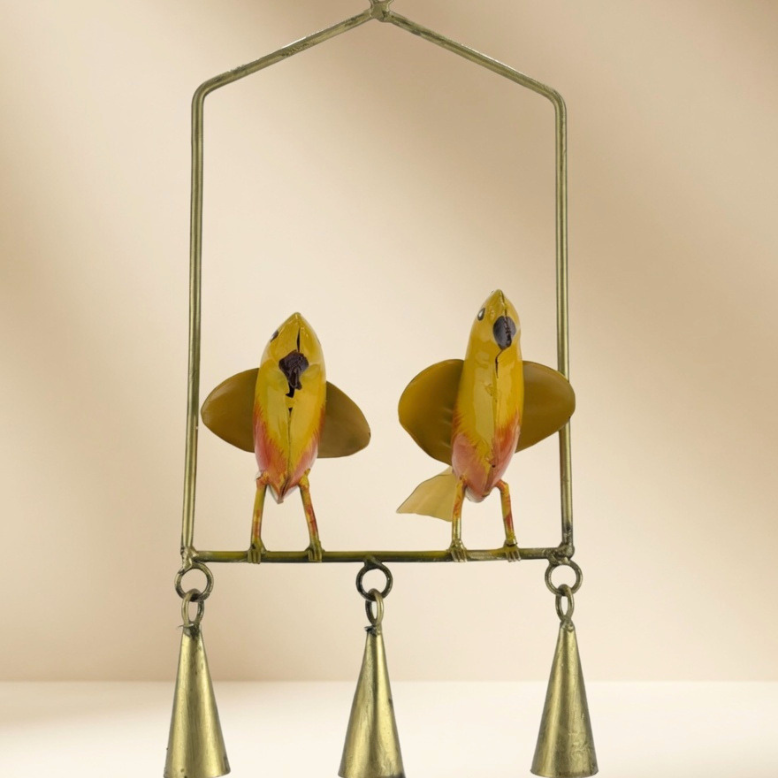 Handmade Metal Bird Wind Chime Hanging Decor for Home & Balcony