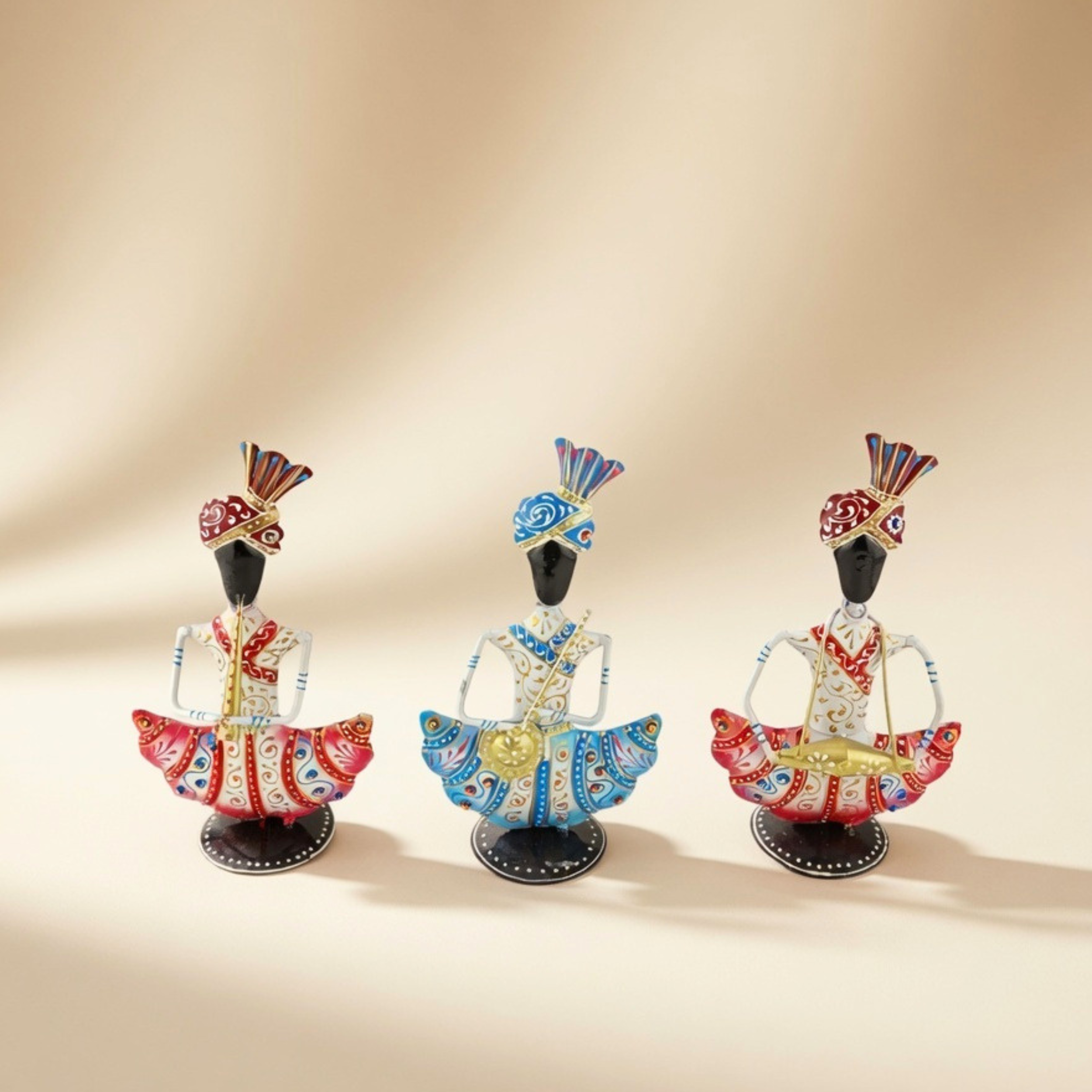 Handcrafted Sitting Sardar Figurine Set for Home Decor & Gifting | Table Decor by Gulabi Craft