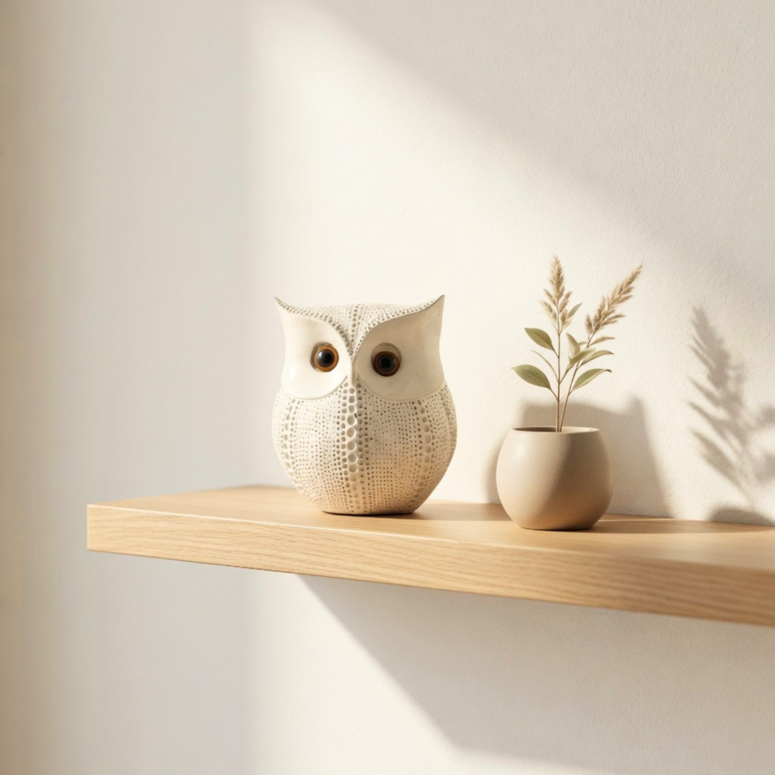 Handcrafted Lucky White Owl Showpiece – Premium Table Decor & Auspicious Gift Item | Gulabi Craft