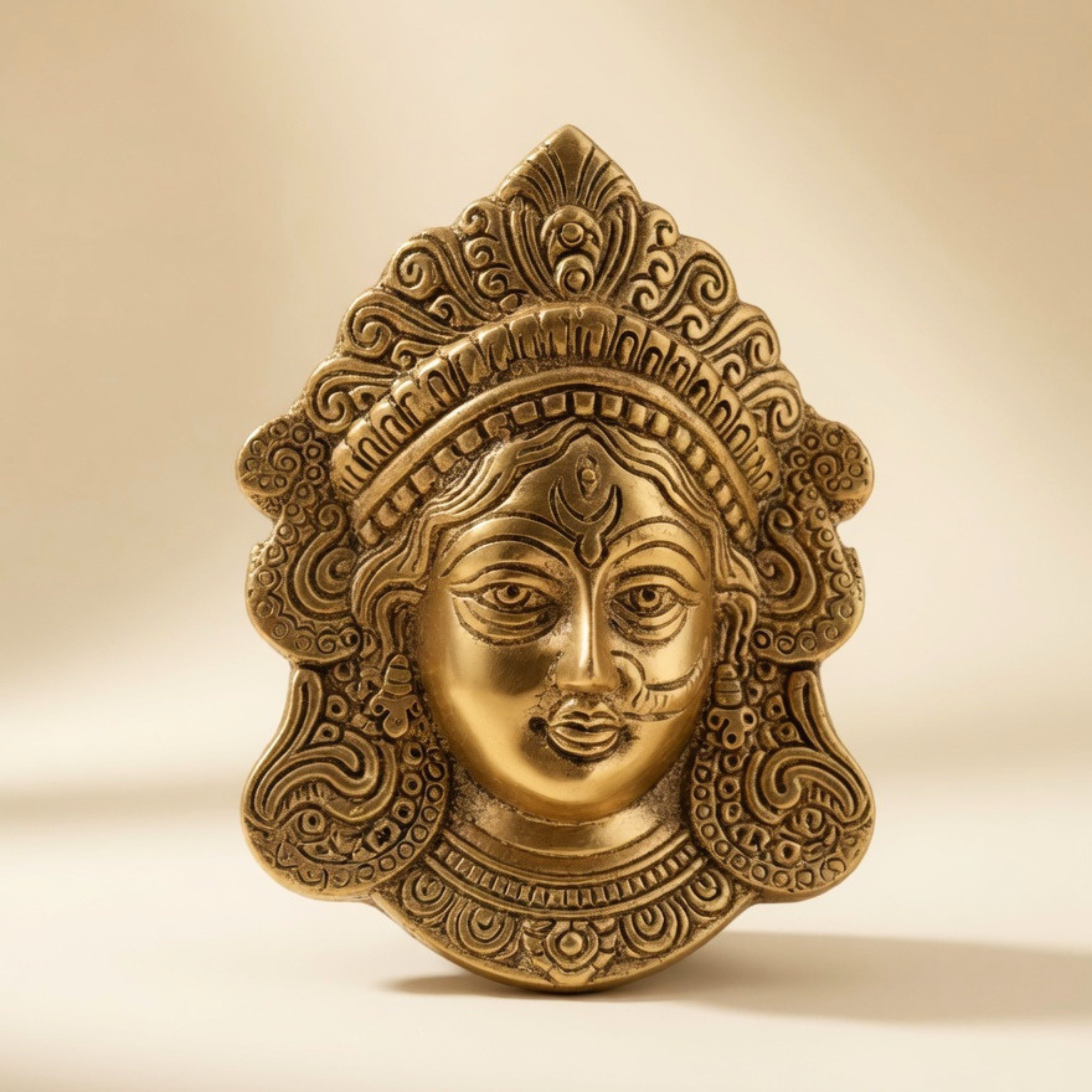 Durga Face Wall Decor | Handcrafted Goddess Wall Hanging for Home