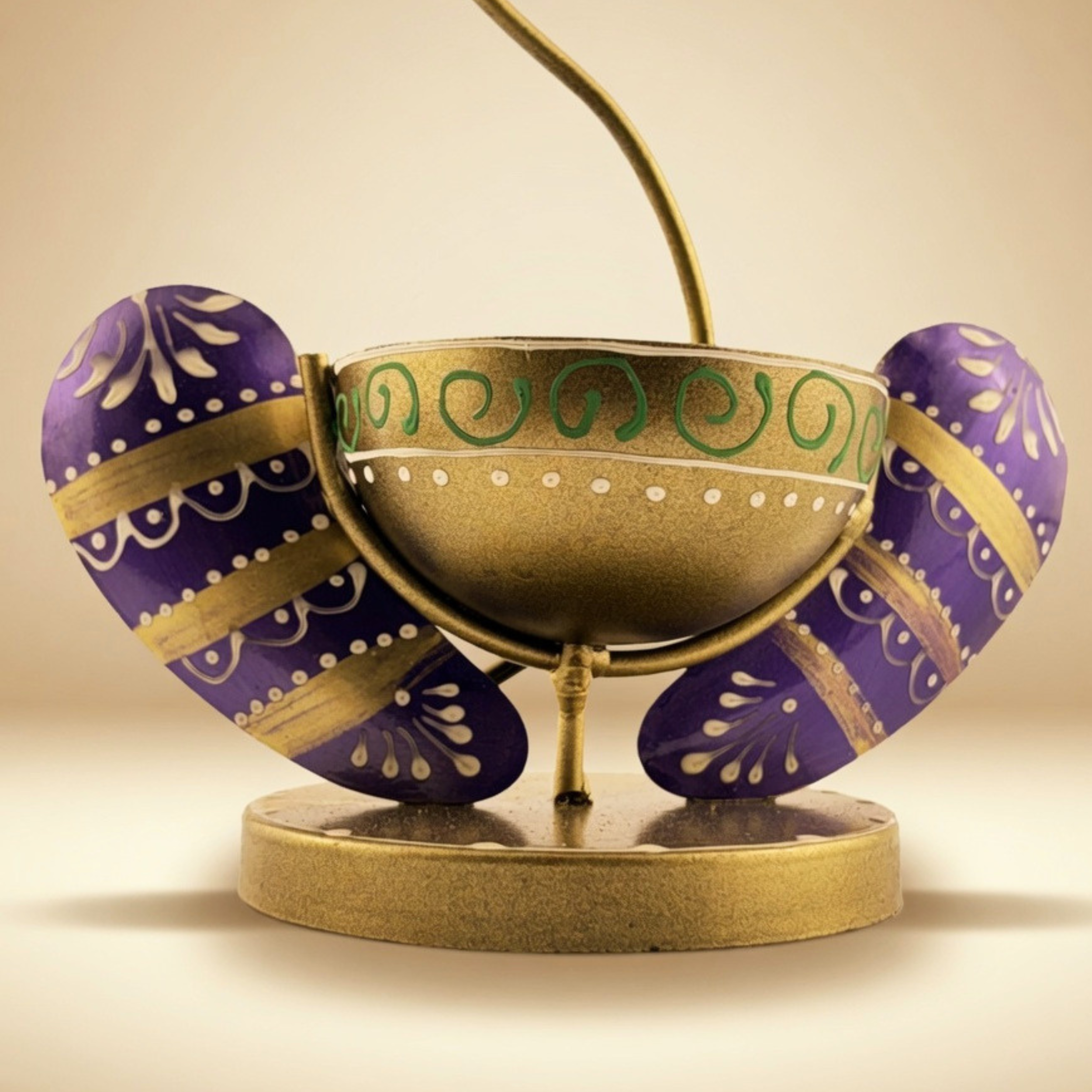 Handcrafted Lord Ganesha Decorative Bowl | Premium Spiritual Home Decor | Gulabi Craft