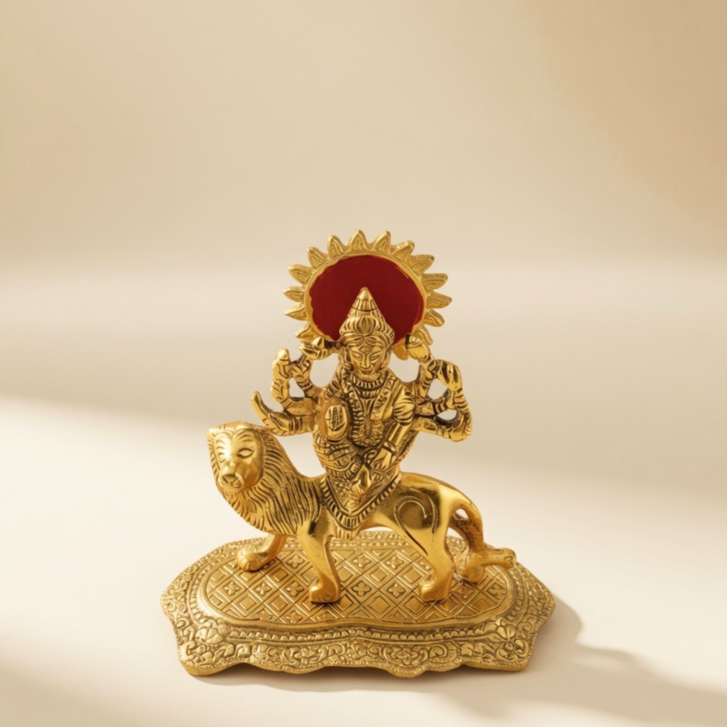 Durga Maa Idol with Lion | Handcrafted Spiritual Home Decor Statue