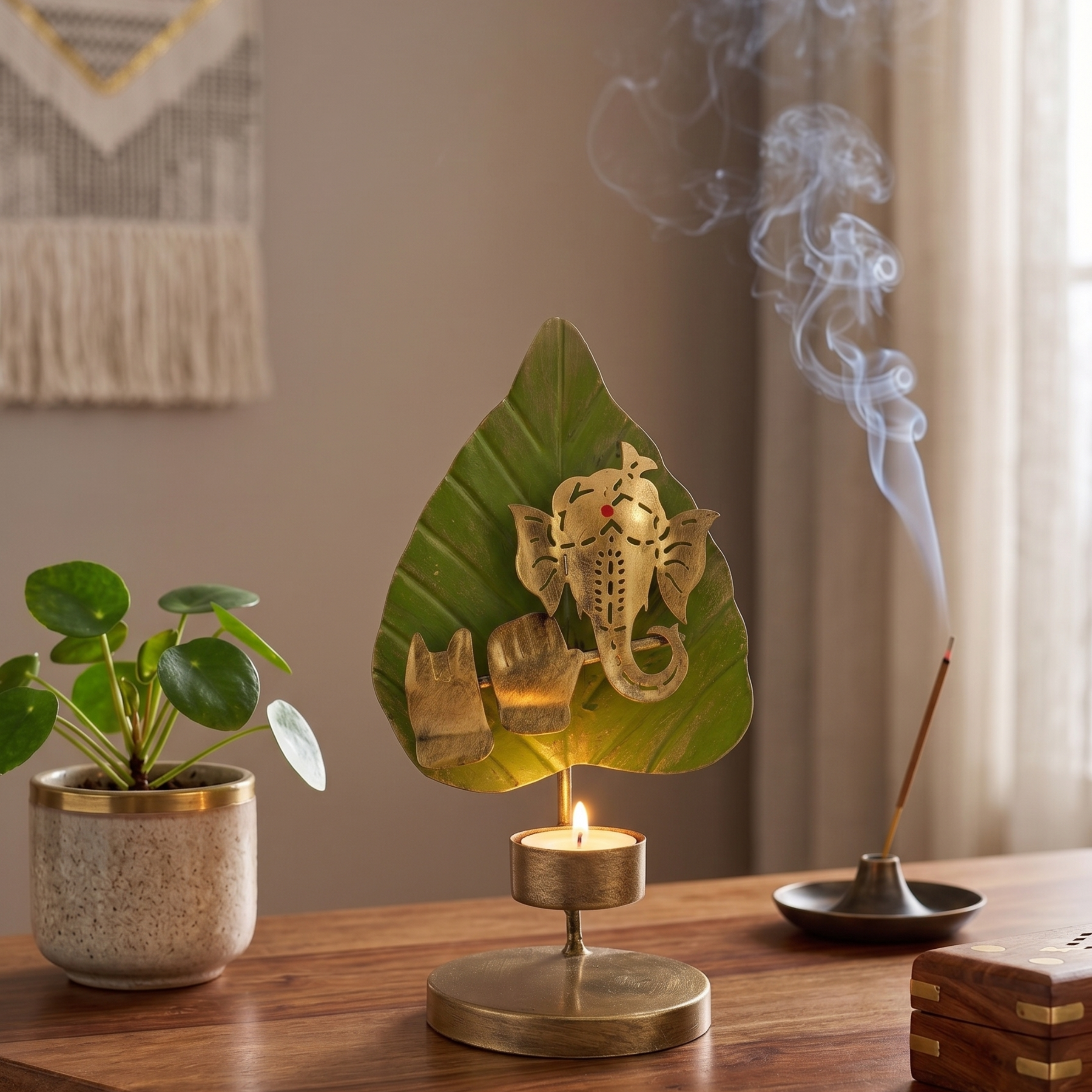Ganpati Candle Holder – Perfect Diwali & Housewarming Gift