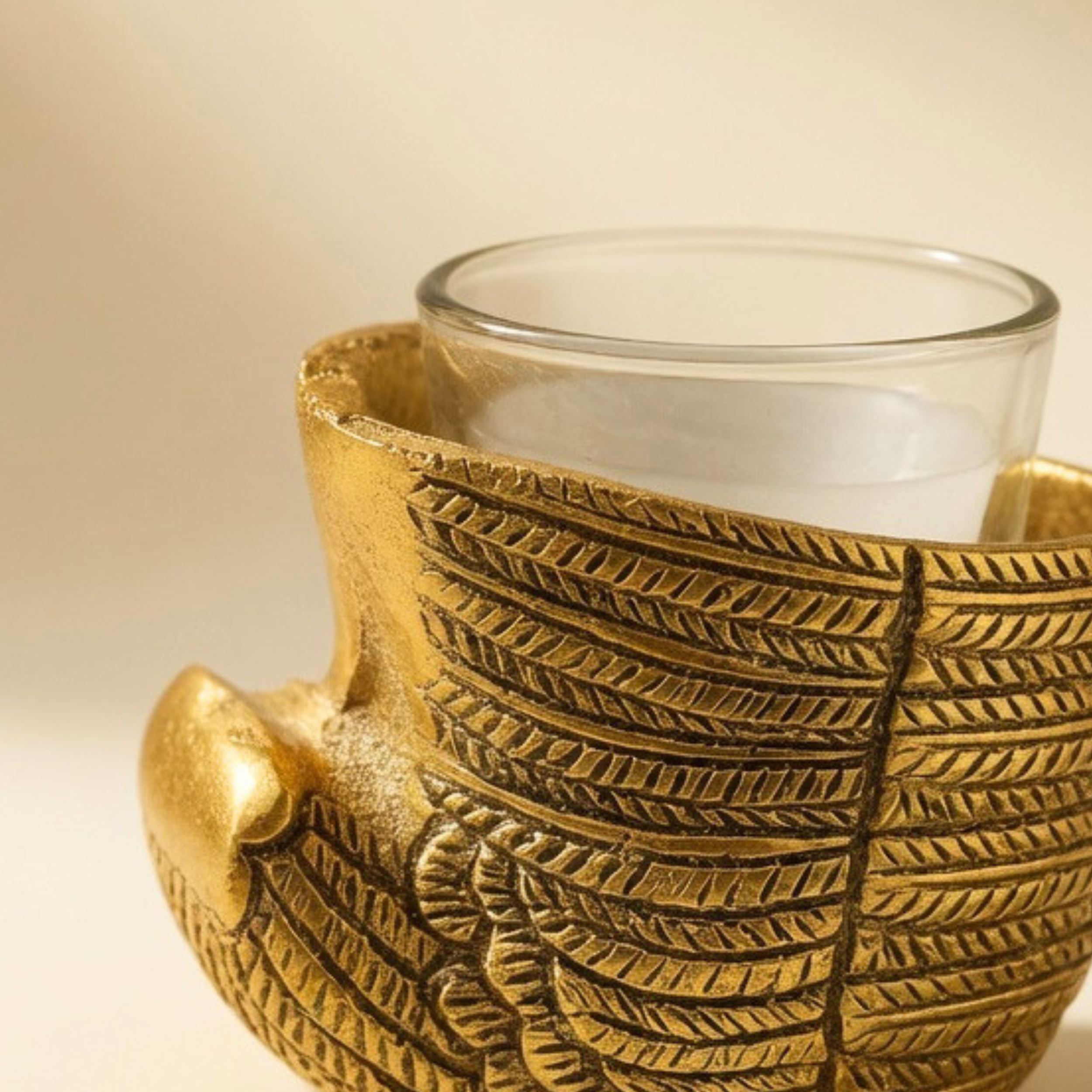 Gulabi Craft Set of 2 Golden Duck Candle Holders – Handcrafted Tealight Votive Stand for Table Decor & Festive Gifting