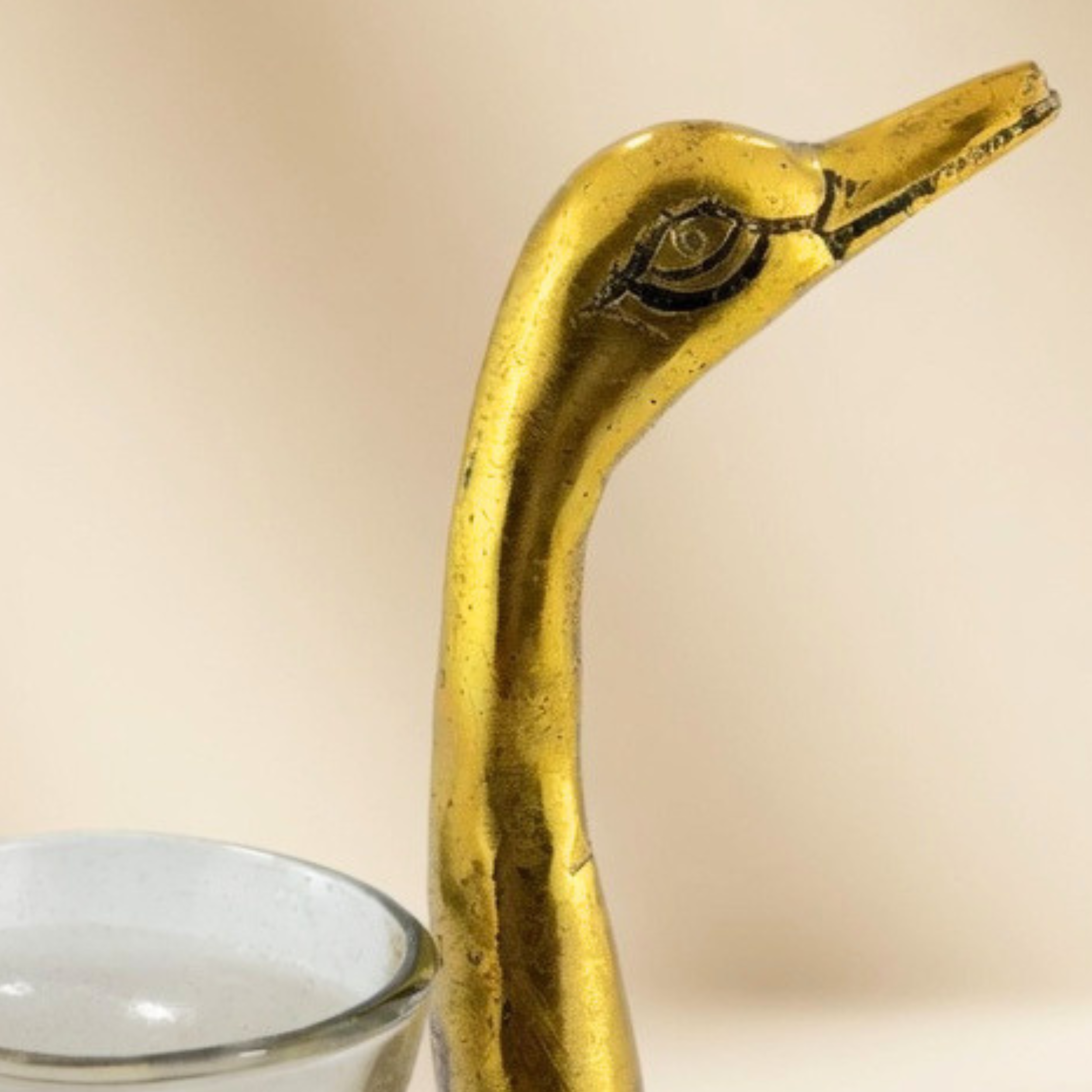 Gulabi Craft Set of 2 Golden Duck Candle Holders – Handcrafted Tealight Votive Stand for Table Decor & Festive Gifting