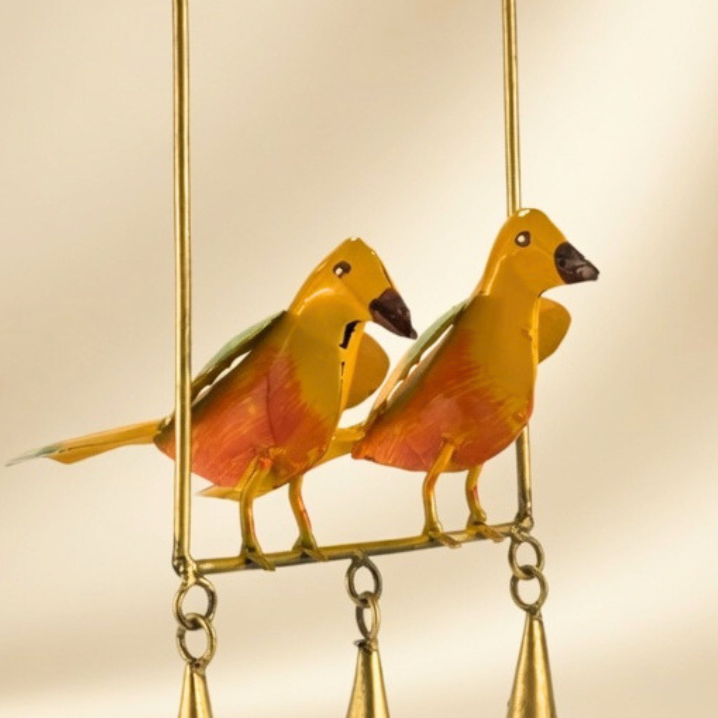 Handmade Metal Bird Wind Chime Hanging Decor for Home & Balcony