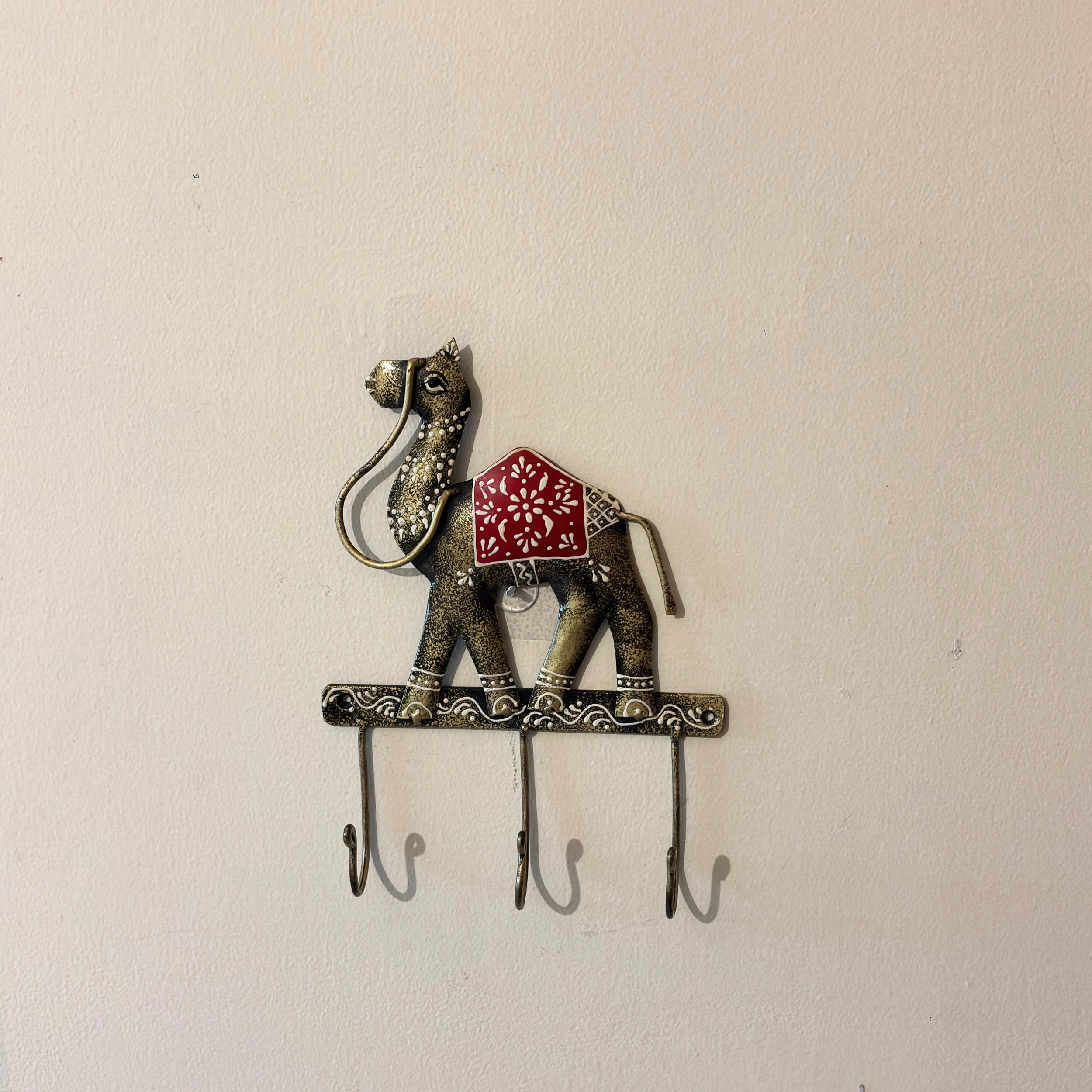 Handcrafted Camel Key Holder – Antique Metal Wall Hook for Entryway Decor & Gifting | Gulabi Craft