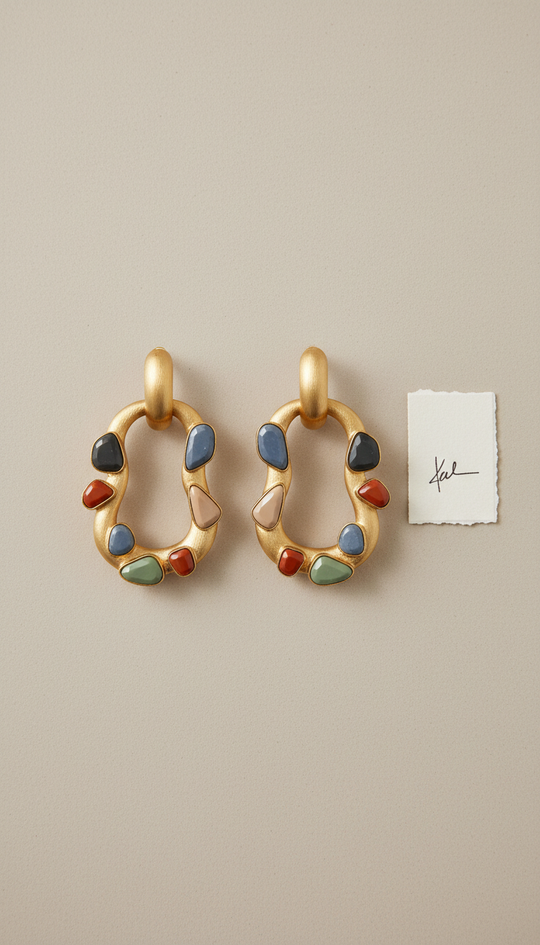 Bold Sculptural Hoop Earrings