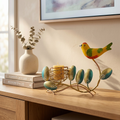 Handmade Metal Bird Candle Holder – Artistic Home Decor