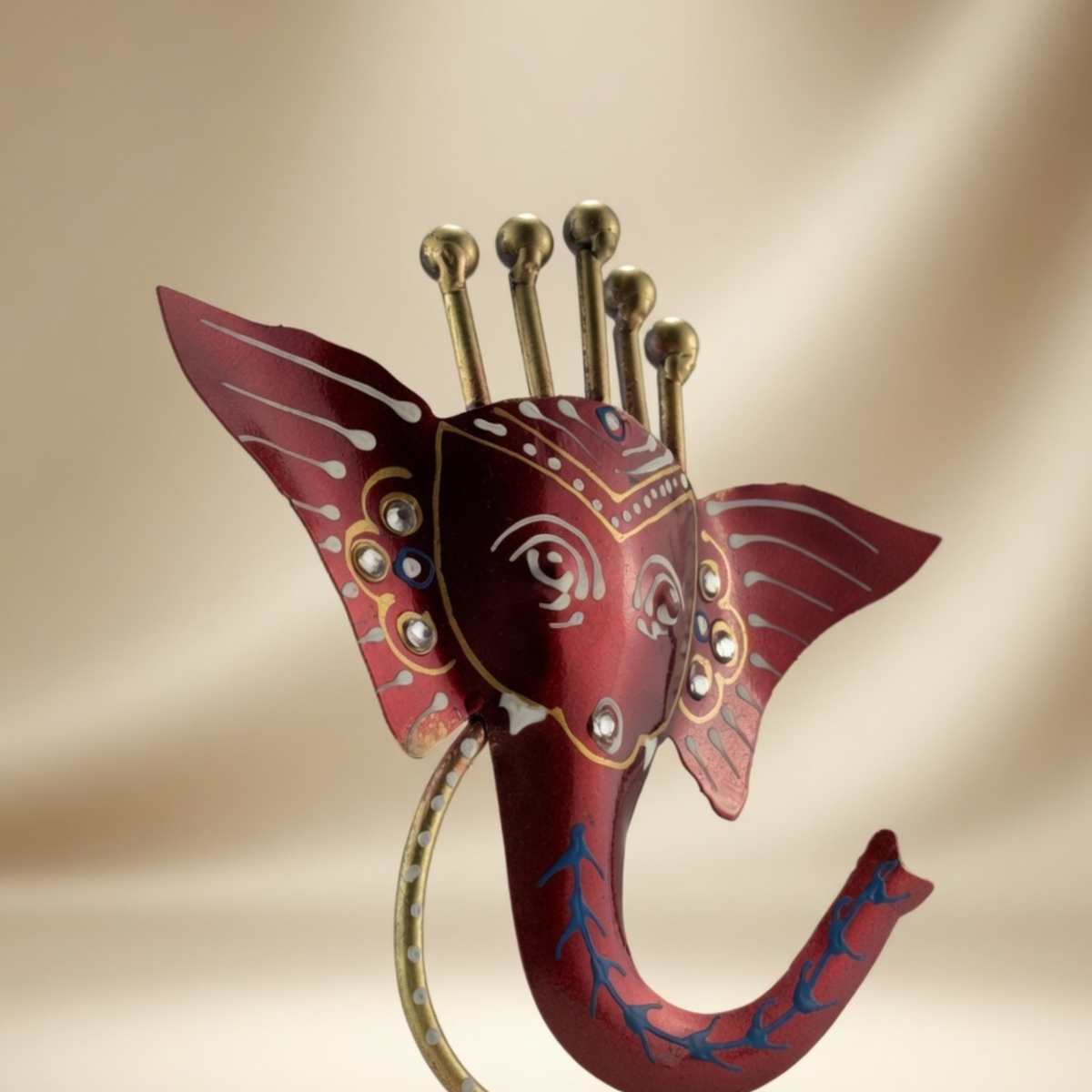 Handmade Metal Elephant Diya Holder – Traditional Home Decor