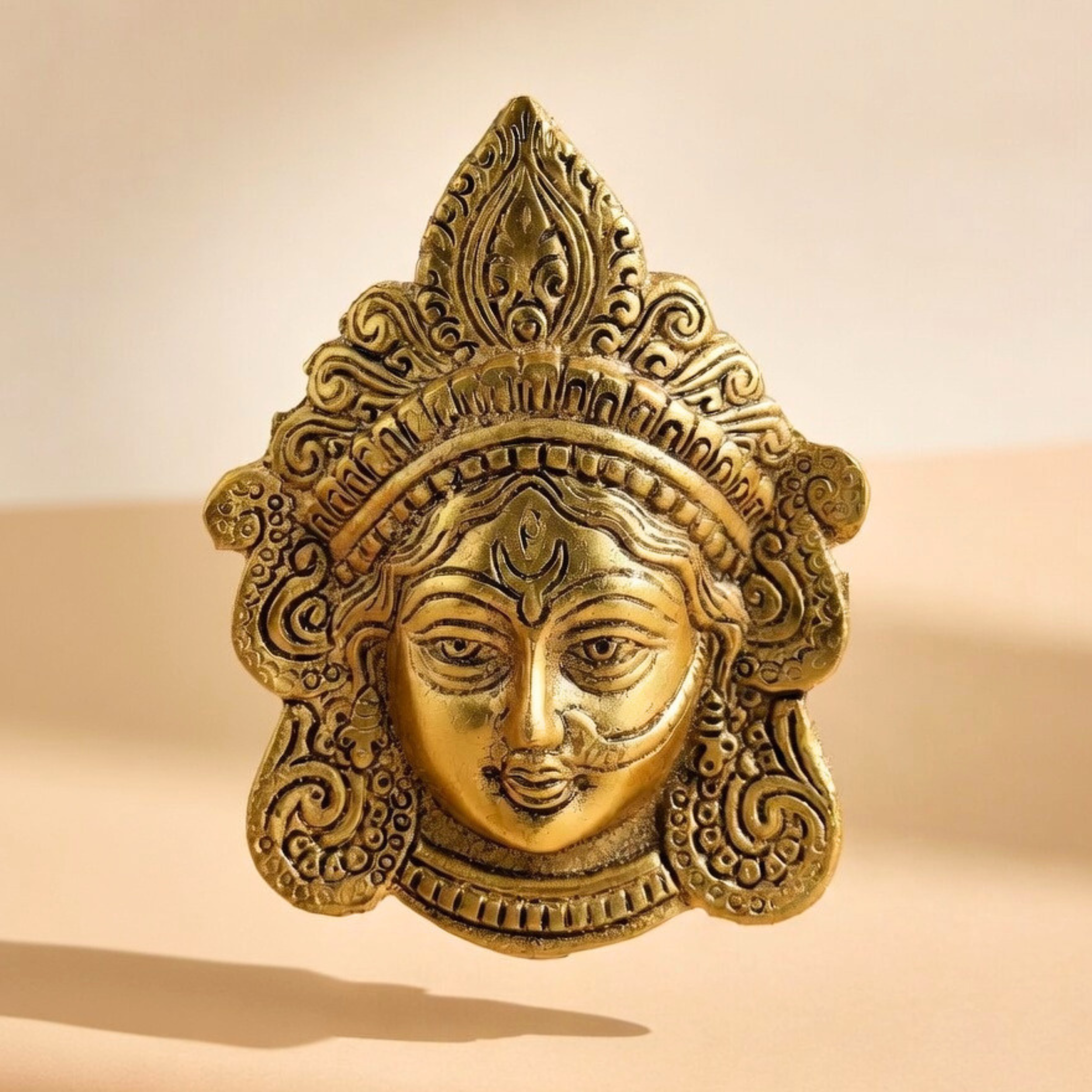 Durga Face Wall Decor | Handcrafted Goddess Wall Hanging for Home