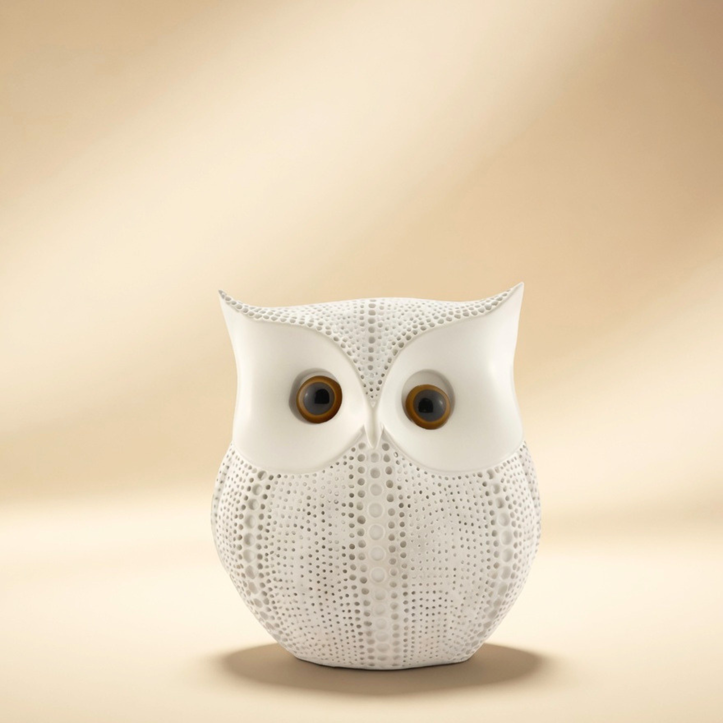 Handcrafted Lucky White Owl Showpiece – Premium Table Decor & Auspicious Gift Item | Gulabi Craft