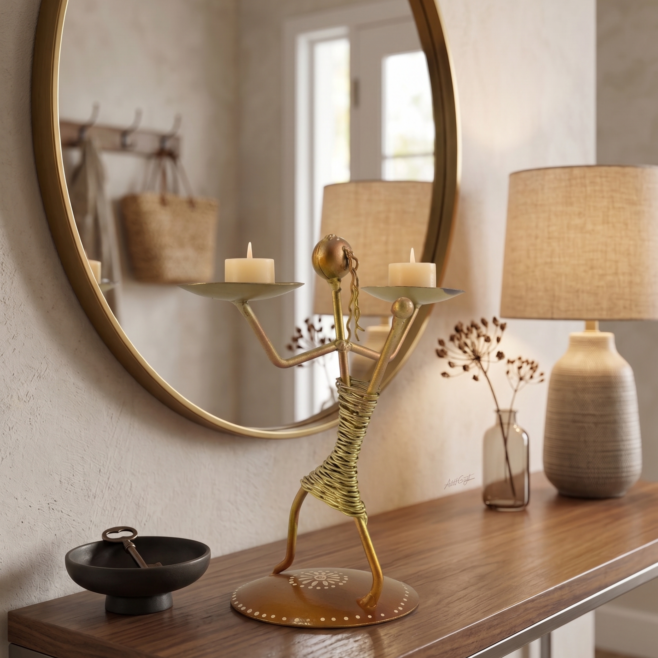 Handcrafted Candle Holder Stand – Perfect Gift for Home & Decor Lovers