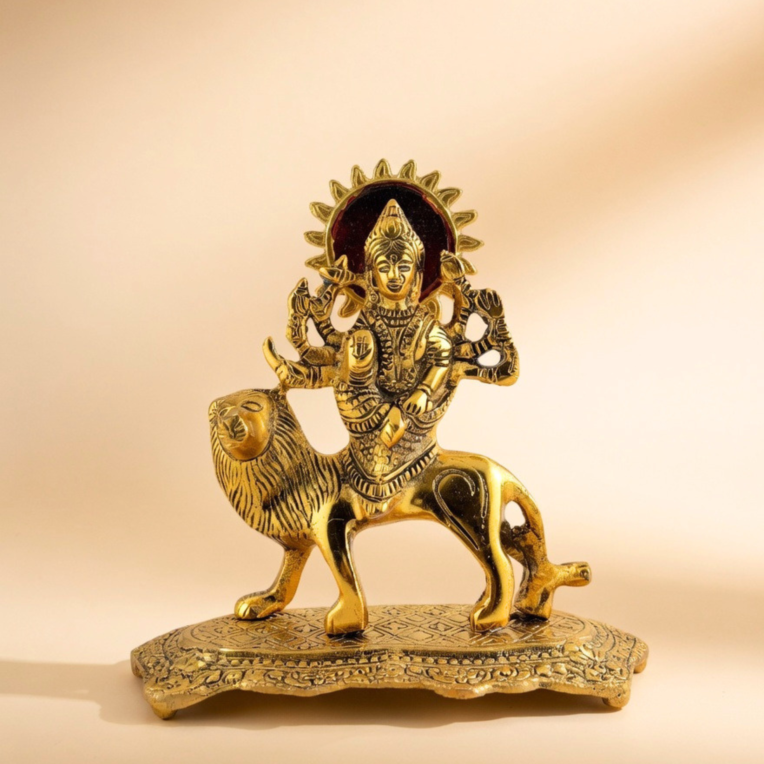 Durga Maa Idol with Lion | Handcrafted Spiritual Home Decor Statue