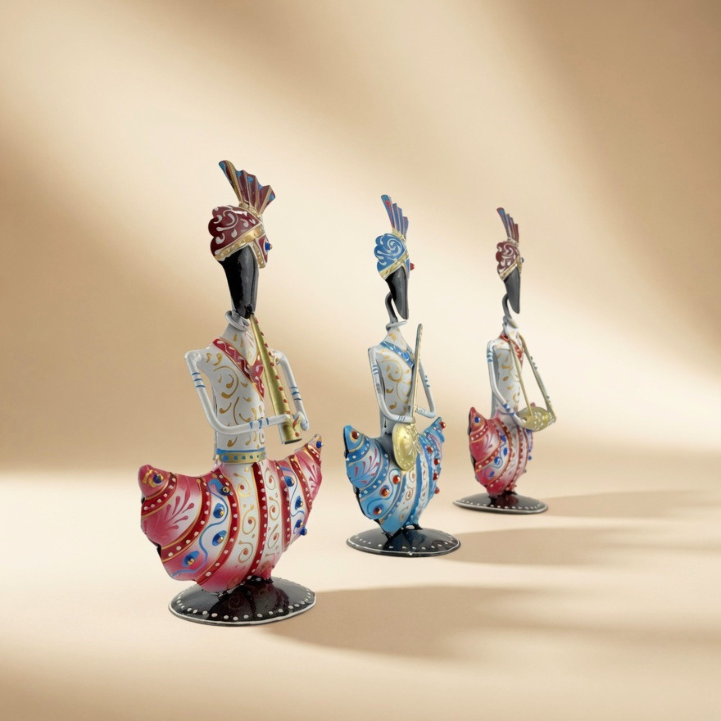 Handcrafted Sitting Sardar Figurine Set for Home Decor & Gifting | Table Decor by Gulabi Craft