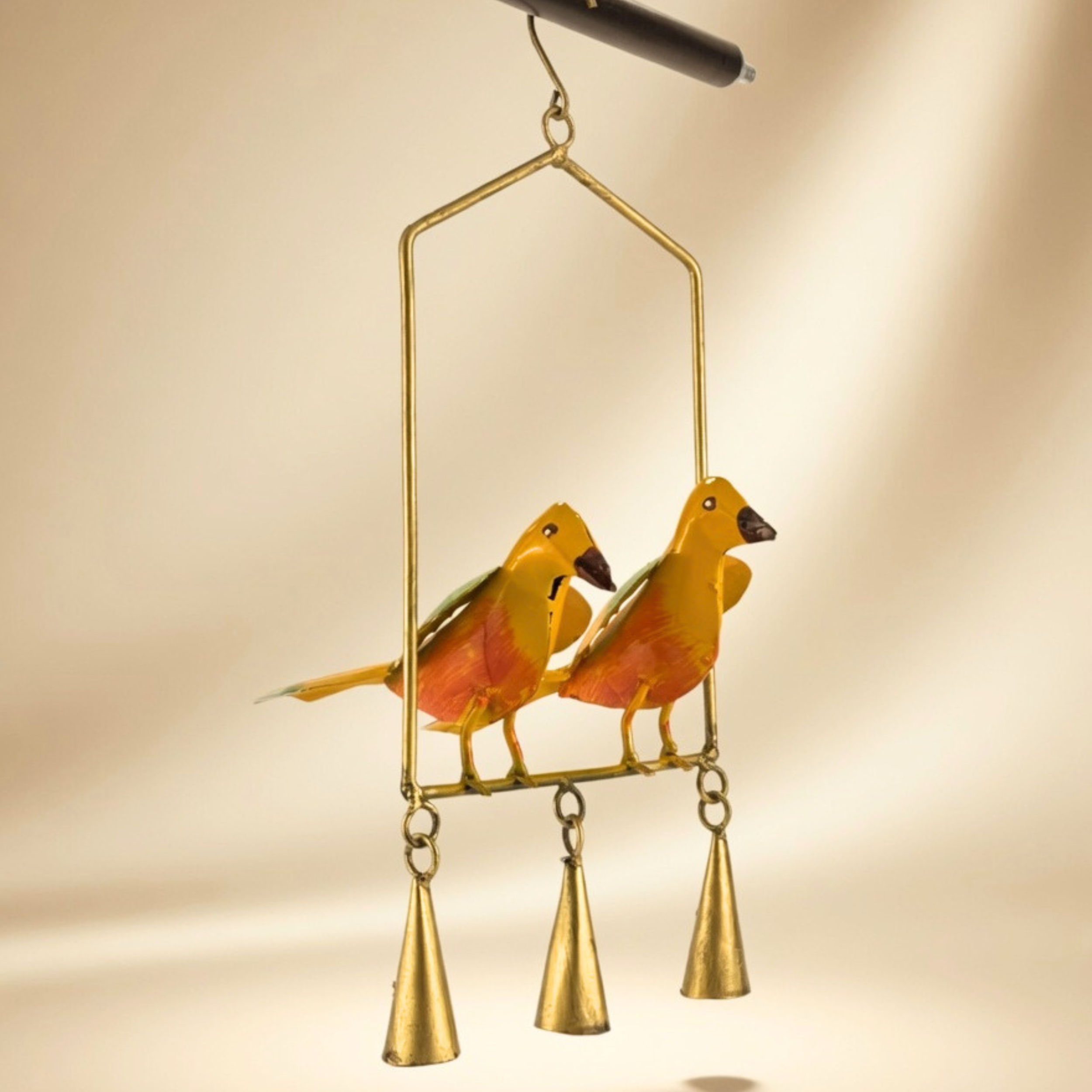 Handmade Metal Bird Wind Chime Hanging Decor for Home & Balcony