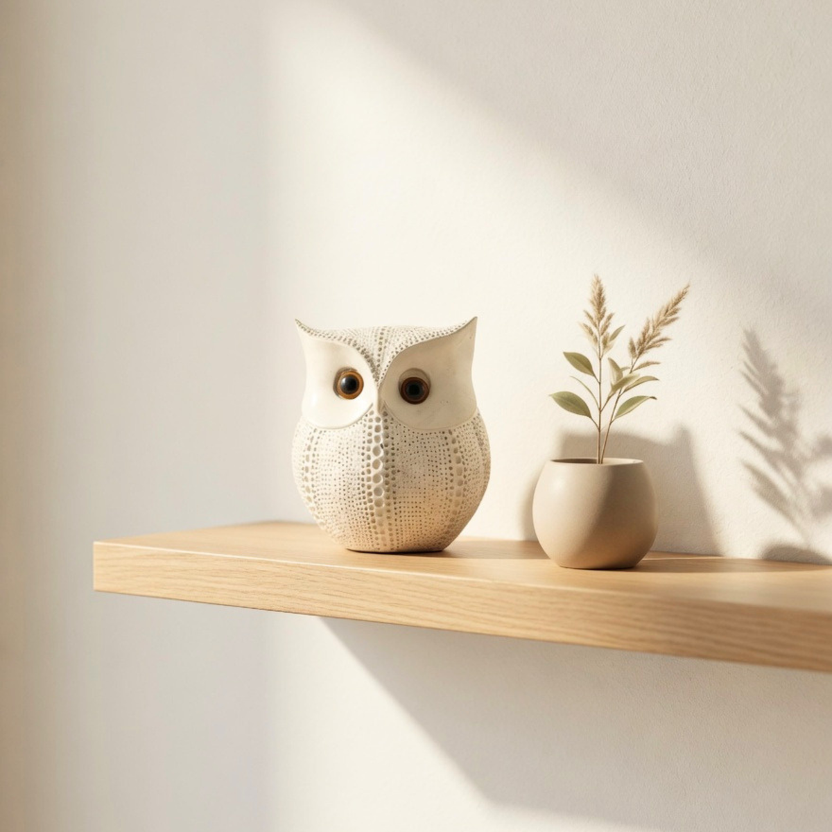 Handcrafted Lucky White Owl Showpiece – Premium Table Decor & Auspicious Gift Item | Gulabi Craft