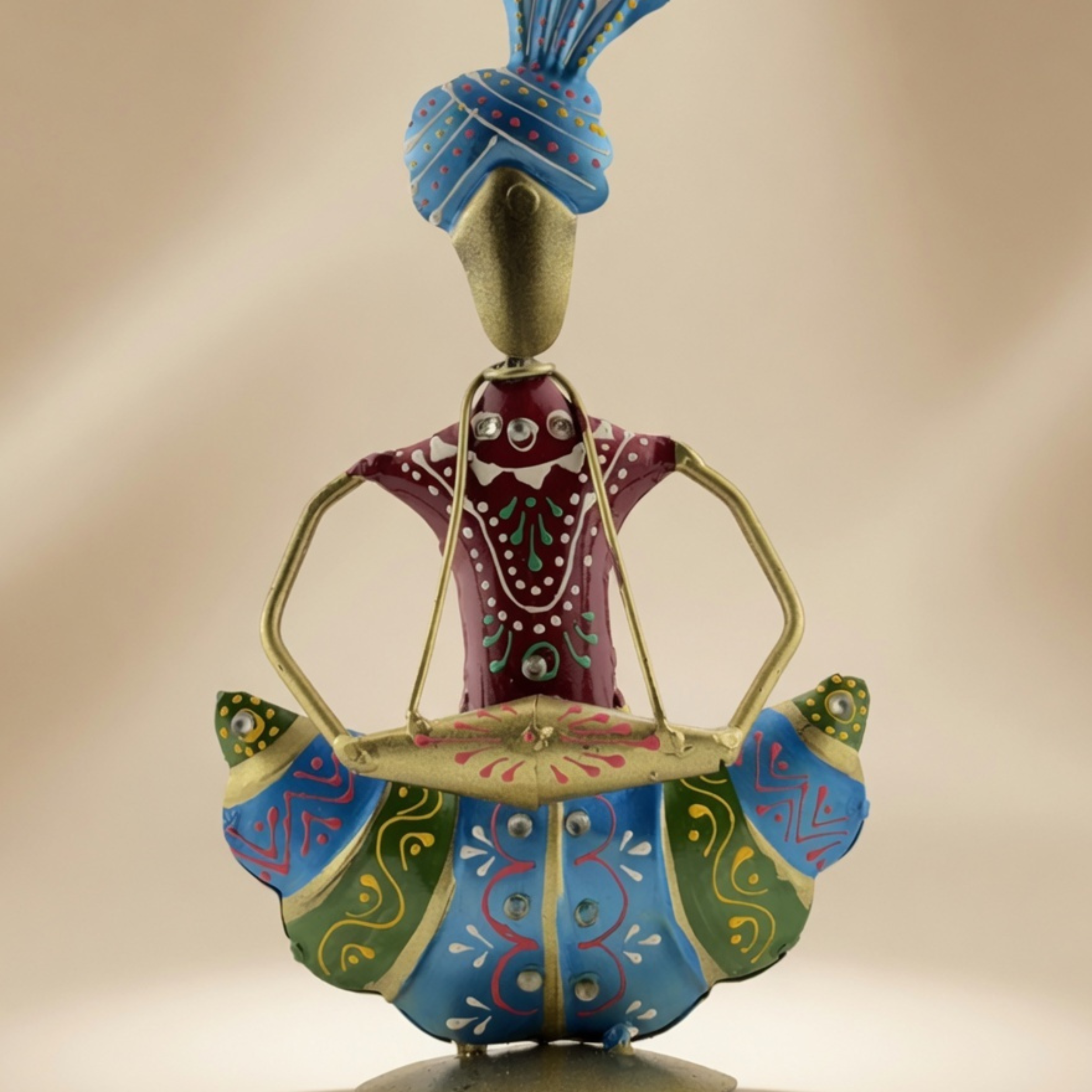 Handcrafted Sitting Sardar Musician Showpiece Set for Home Decor & Gifting | Gulabi Craft