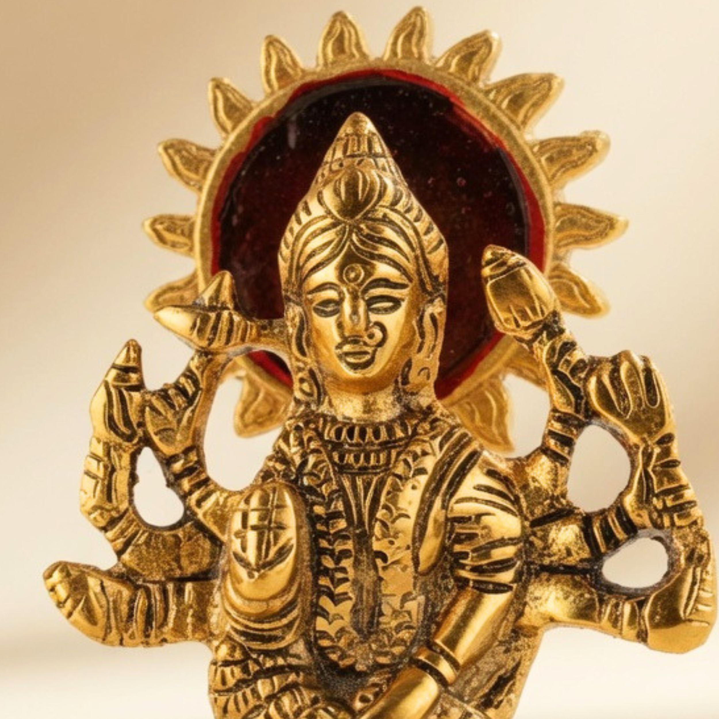 Durga Maa Idol with Lion | Handcrafted Spiritual Home Decor Statue