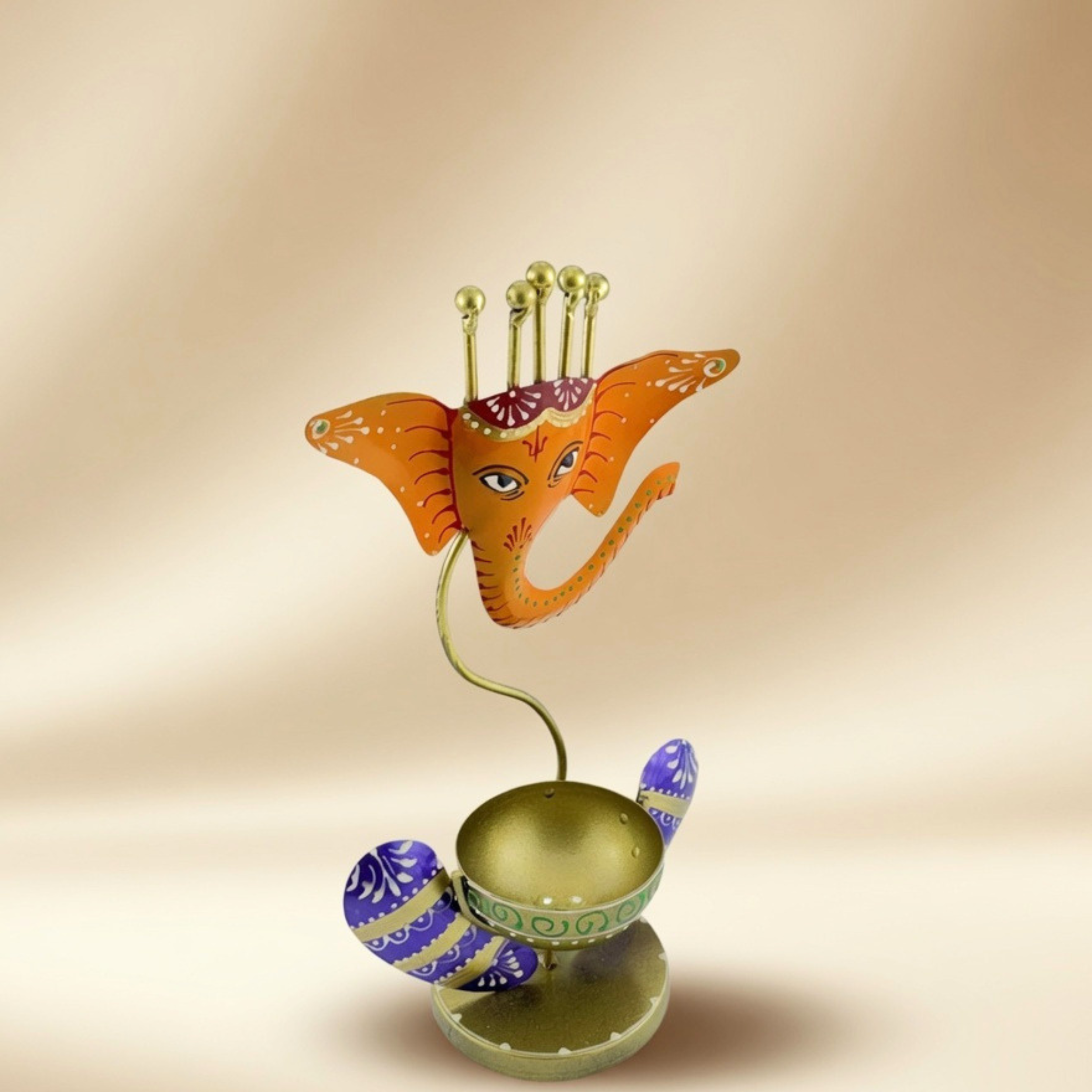 Handcrafted Lord Ganesha Decorative Bowl | Premium Spiritual Home Decor | Gulabi Craft