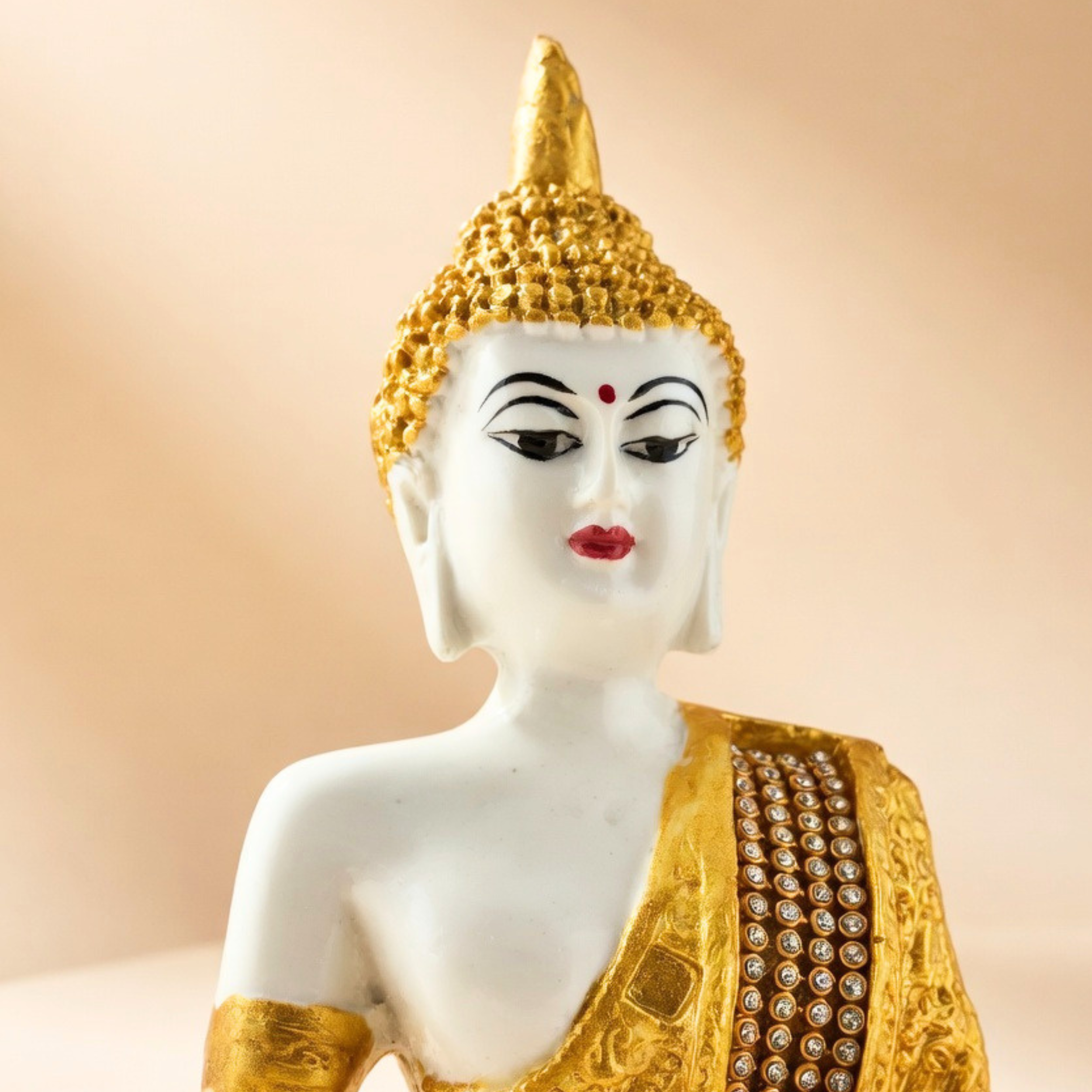 Golden Meditating Buddha Statue – Luxury Spiritual Home Decor