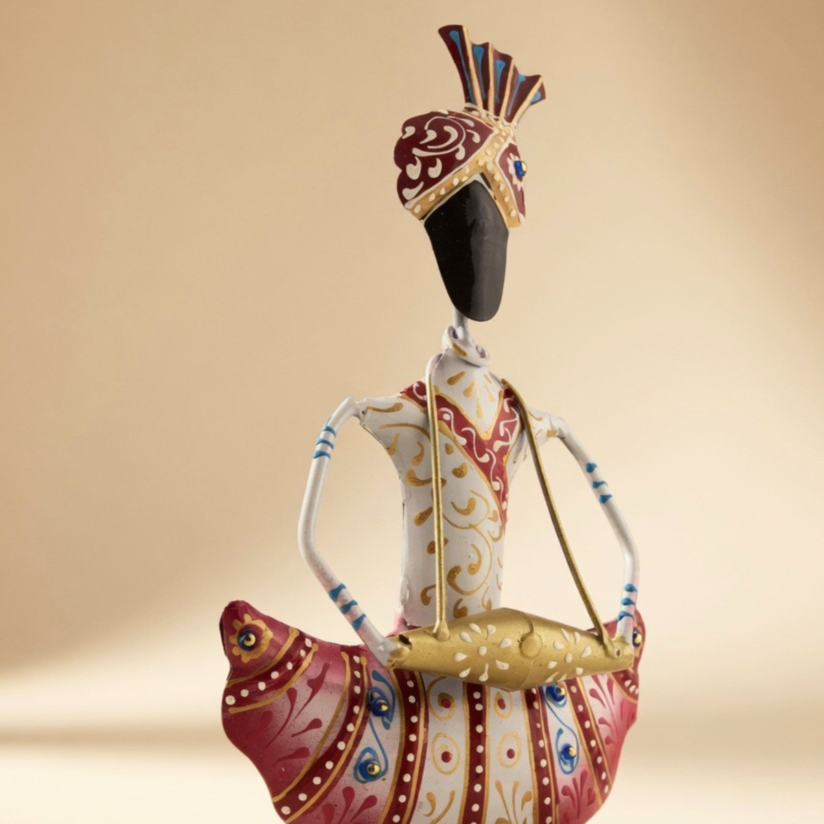 Handcrafted Sitting Sardar Figurine Set for Home Decor & Gifting | Table Decor by Gulabi Craft