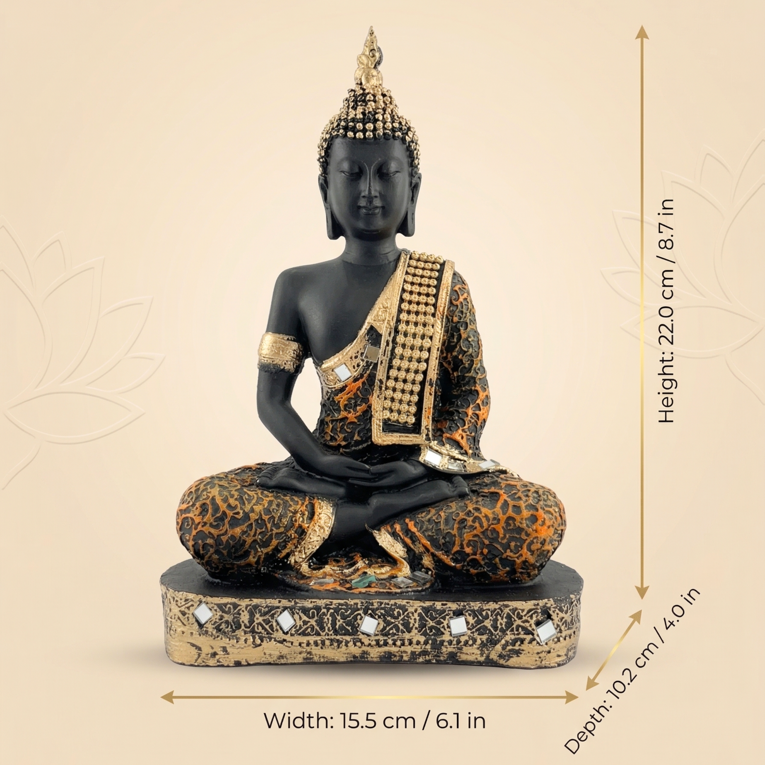 Handcrafted Buddha Meditation Statue – Zen Home Decor Idol