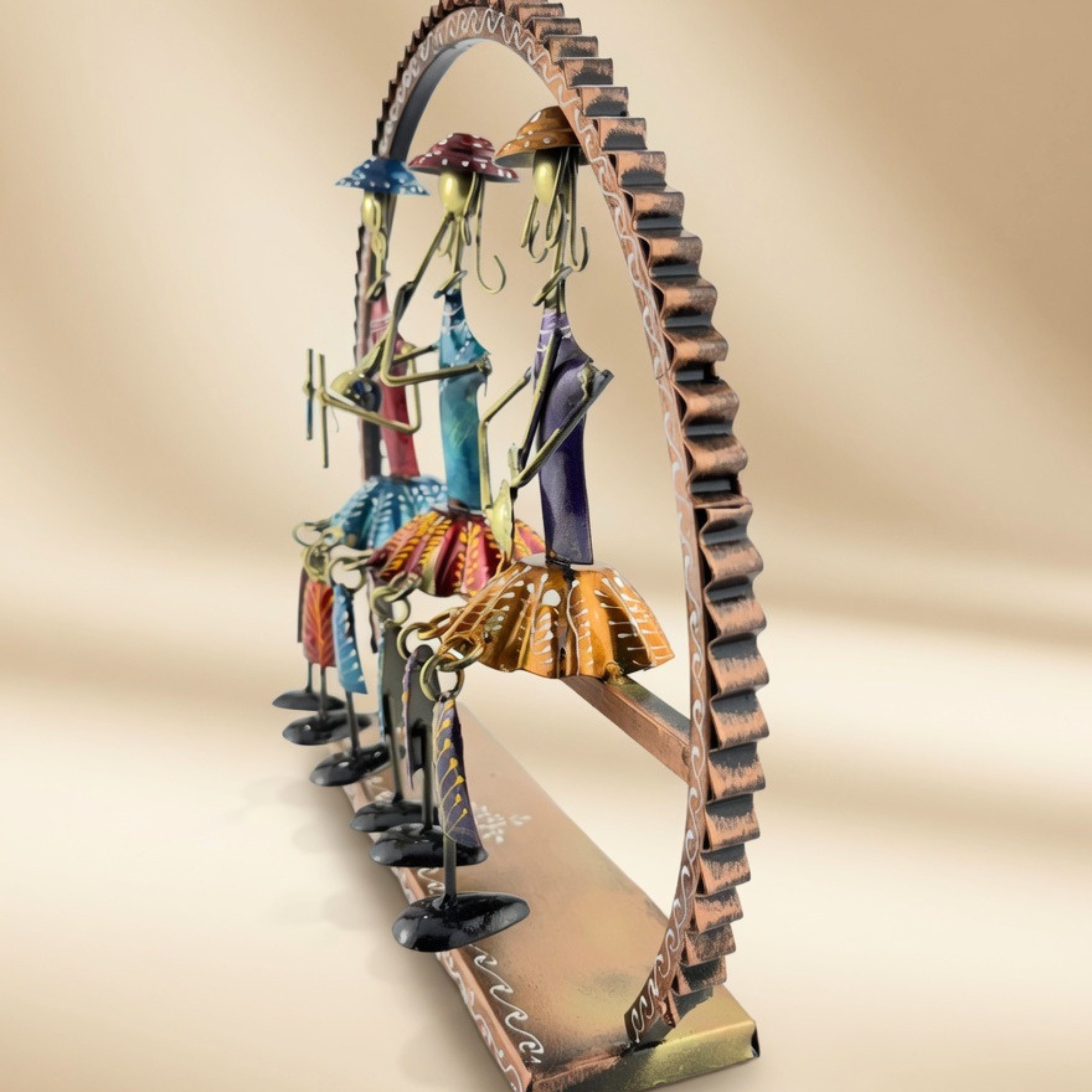 Handcrafted Round Musician Doll Showpiece for Home Decor & Table Display | Gulabi Craft