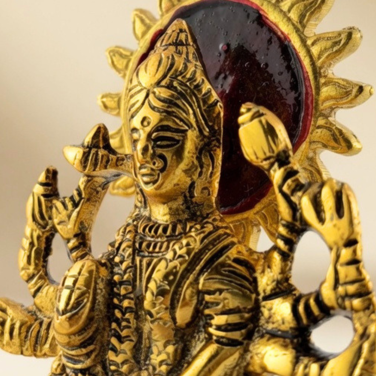 Durga Maa Idol with Lion | Handcrafted Spiritual Home Decor Statue
