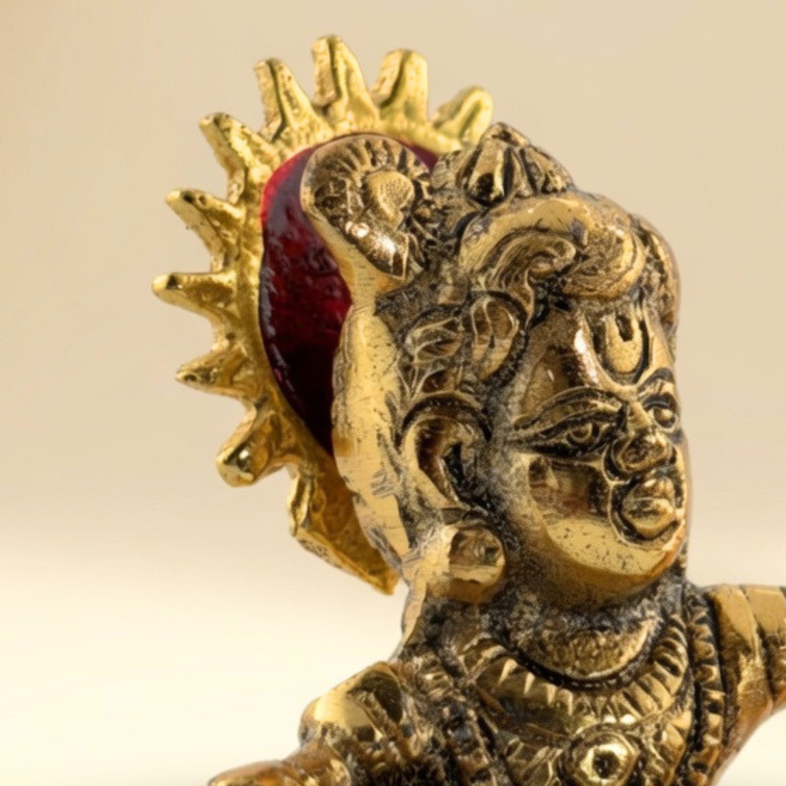 Handcrafted Matka Gopal Idol – Antique Gold Laddu Gopal Krishna for Pooja Room &Premium Gifting | Gulabi Craft