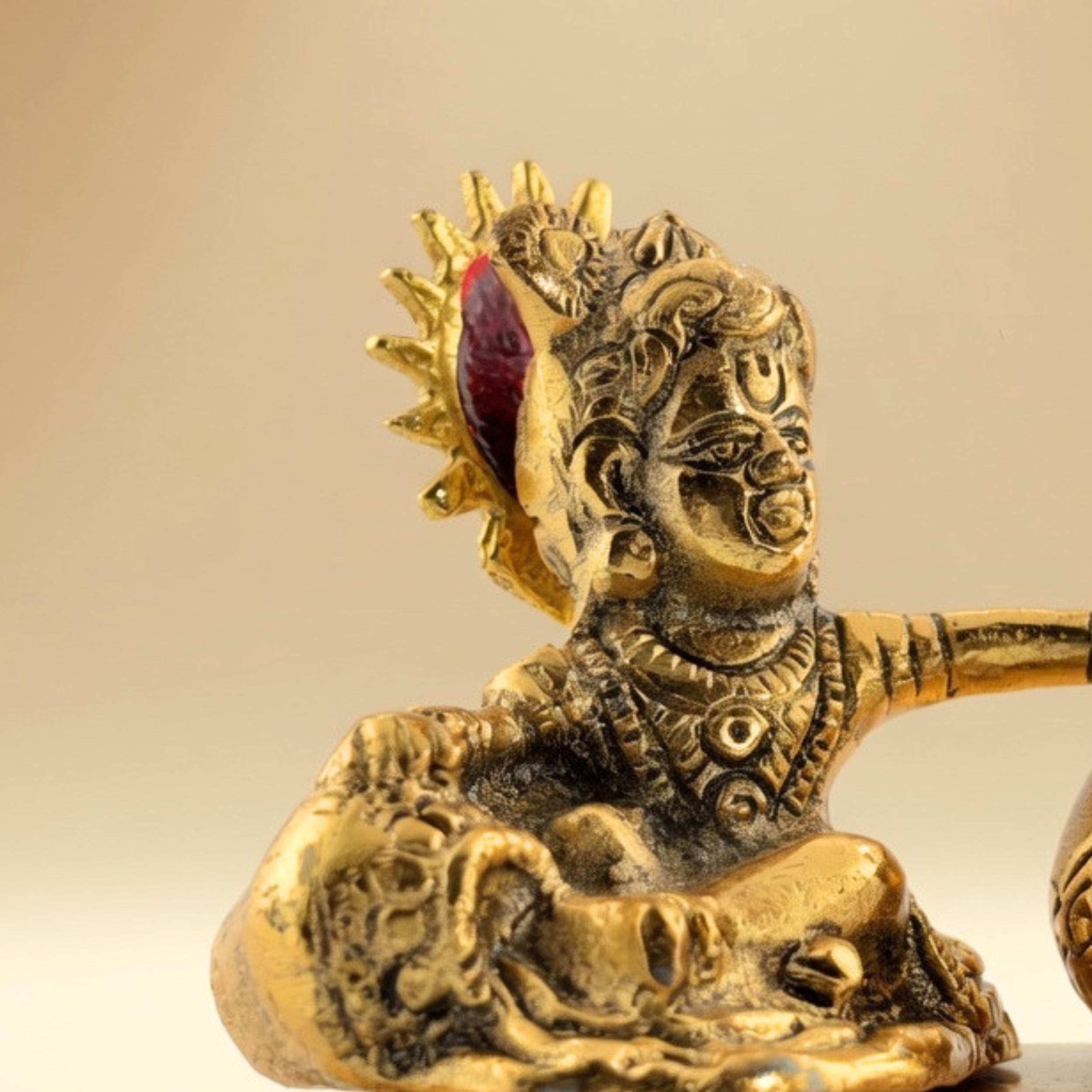 Handcrafted Matka Gopal Idol – Antique Gold Laddu Gopal Krishna for Pooja Room &Premium Gifting | Gulabi Craft