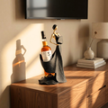 Handcrafted Elegant Wine Lady Bottle Holder – Luxury Bar & Table Decor Gift Item | Gulabi Craft