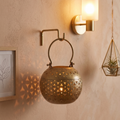 Handcrafted Candle Lotta Lantern – Vintage Metal Hanging Tea Light Holder Home Decor | Gulabi Craft