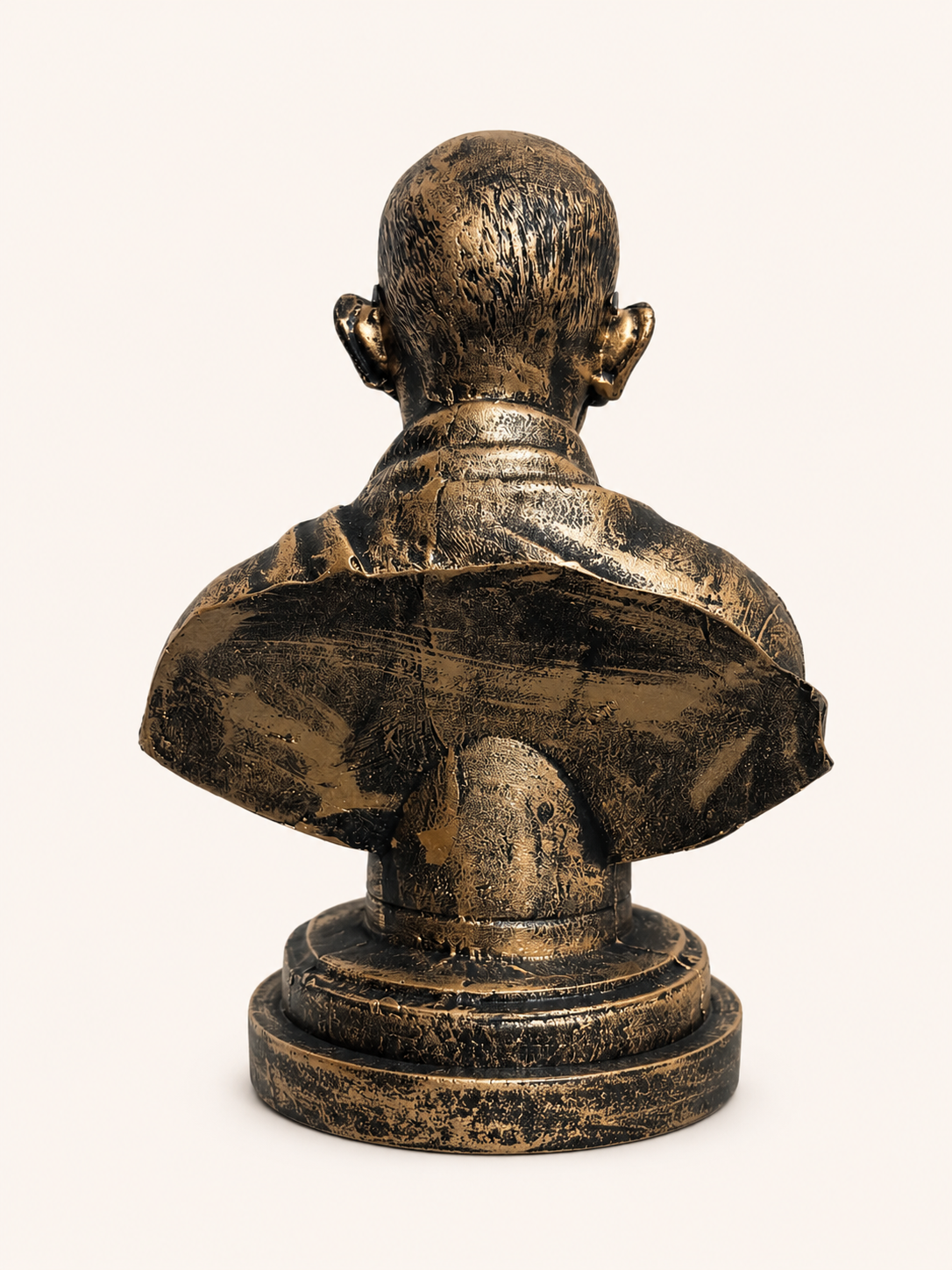 Mahatma Gandhi Bust Statue - Antique Finish Handcrafted Table Decor & Inspirational Gift Item by Gulabi Craft
