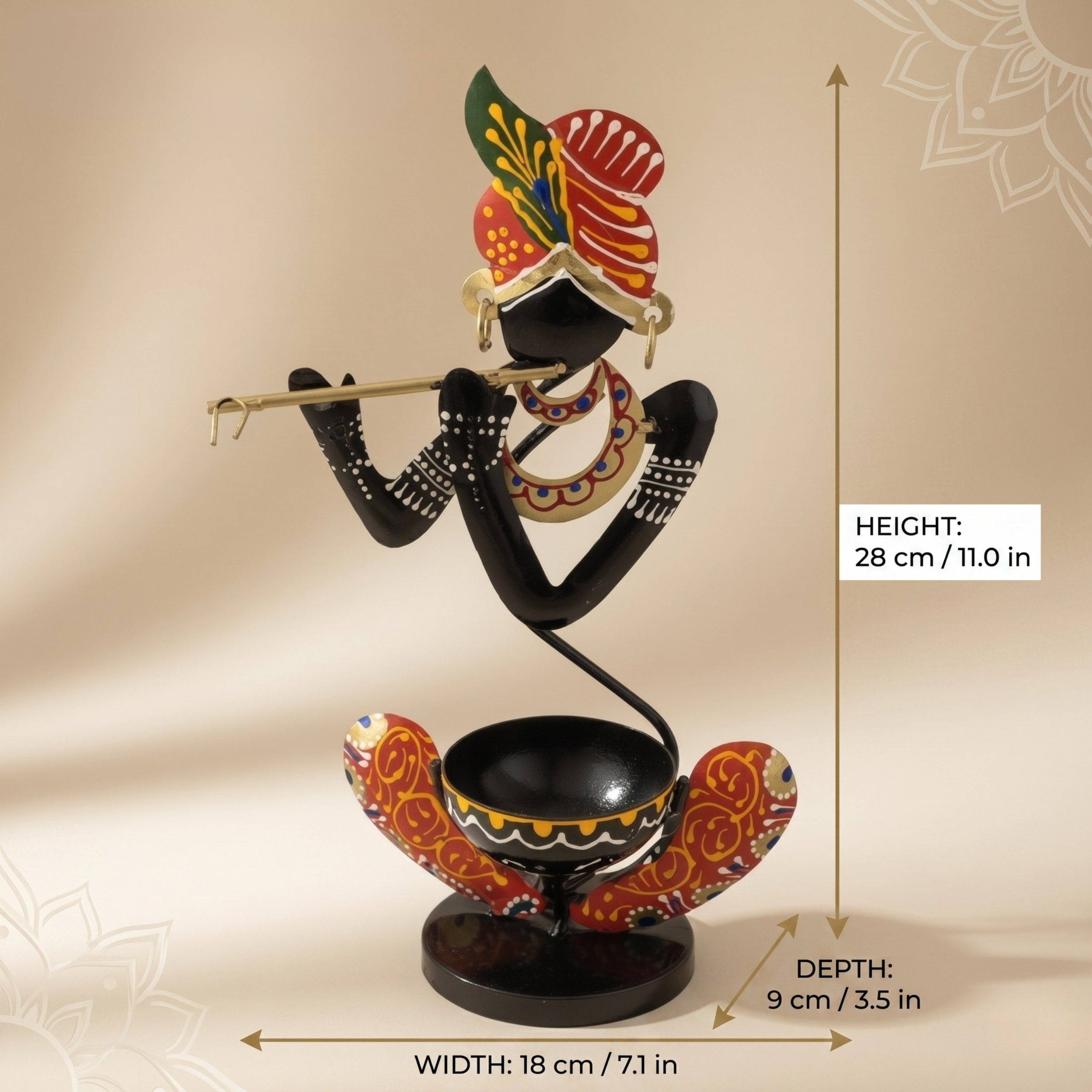 Handcrafted Diya Stand – Perfect Gift for Diwali & Festive Decor