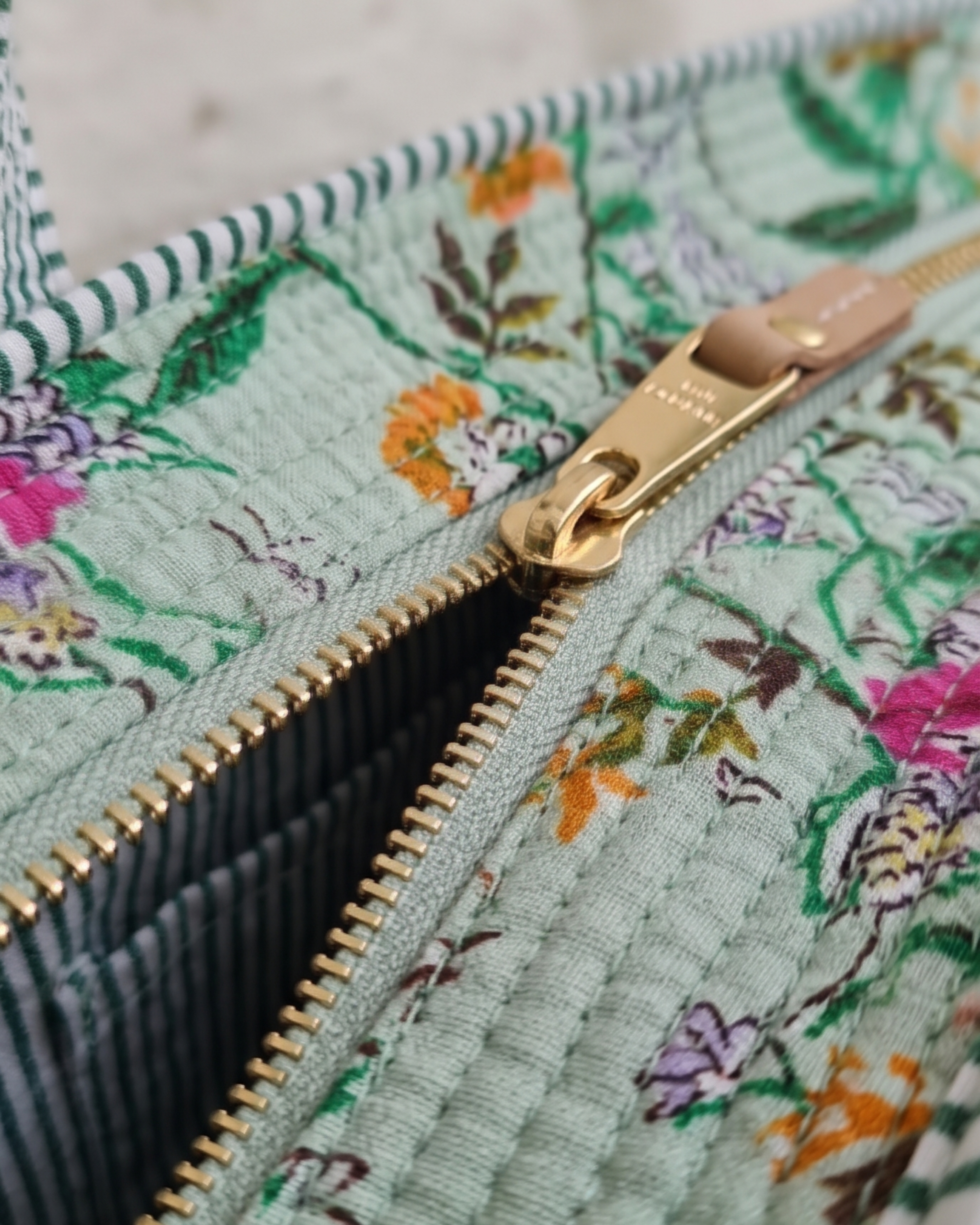 Handmade Quilted Floral Cotton Tote Bag – Eco-Friendly Everyday Carry &amp; Premium Gift Item | Gulabi Craft